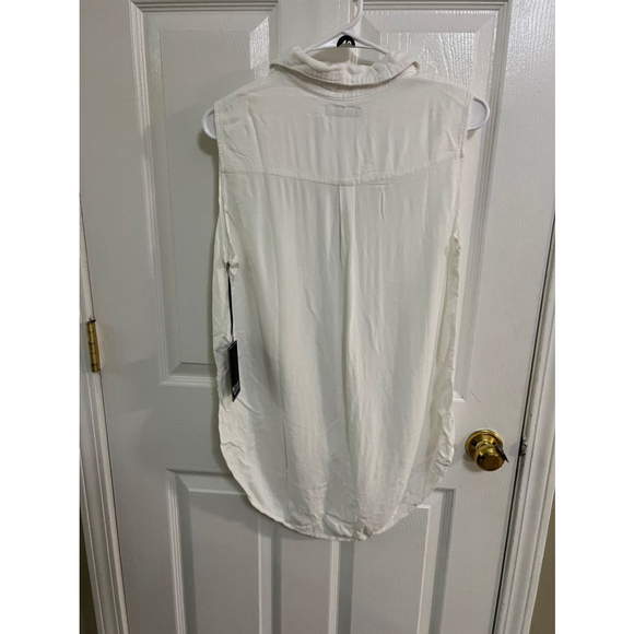 REVOLVE Sleeveless White Button Down Shirt MIchael Lauren NWT - Picture 5 of 7